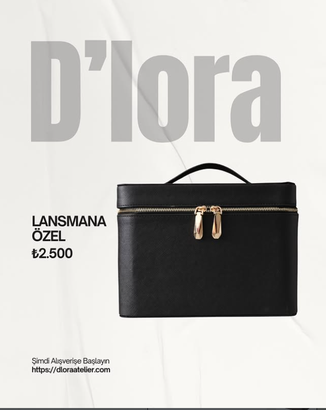 D'lora Siyah Lansmana Özel Instagram Görseli